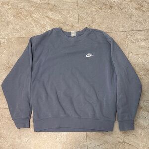 Nike Men's Grey/Blue Sweater
